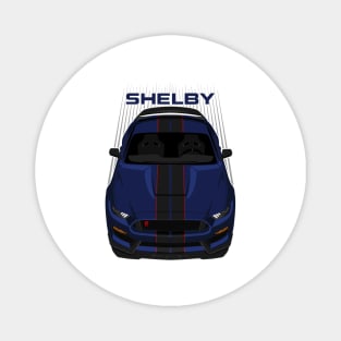 Ford Mustang Shelby GT350R 2015 - 2020 - Kona Blue - Black Stripes Magnet